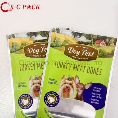 Tas Biodegradable Ramah Lingkungan untuk Makanan Hewan Peliharaan Bag Segel Tiga Sisi Tercetak Menarik untuk Makanan Hewan Peliharaan