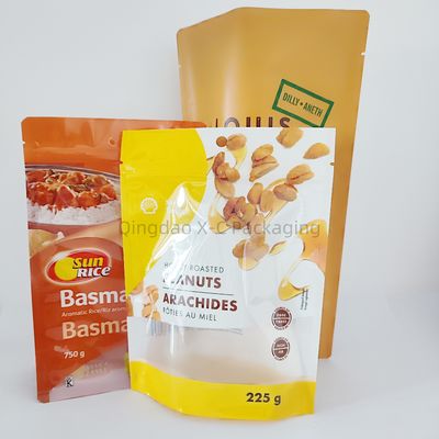 Beli BPA Free Standing Ziplock Bag Eco Friendly Ziplock Stand Up Food Bags yang dapat digunakan kembali online manufacture