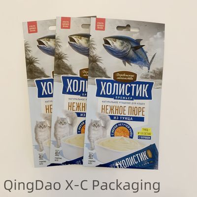 Beli Aluminium Foil Gusset Bagian Bawah yang Bisa Disegel Lagi Tas Makanan Hewan Piaraan Plastik Untuk Kucing Anjing Ketebalan Disesuaikan online manufacture