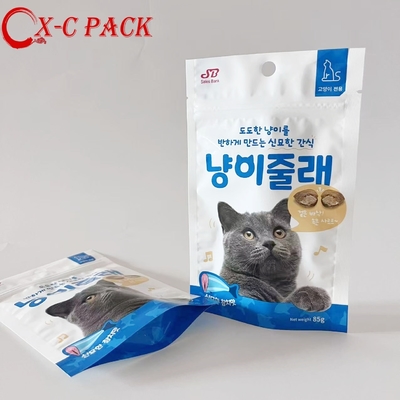 Beli Grosir Kemasan Makanan Hewan Peliharaan Plastik Kustom Makanan Ringan Kucing Anjing Kantong Makanan Hewan Basah Kantong Berdiri dengan Kantong Kemasan Ritsleting online manufacture