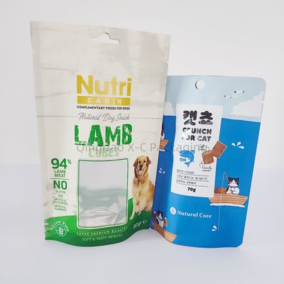 Pet Food Stand Up Bag Bags With Window Recyclable Ziplock Grosir Dengan BRC