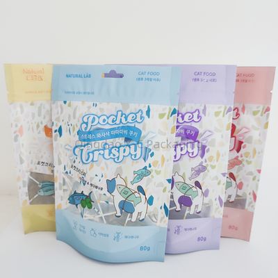 Hot Seal Stand Up Bag Daur Ulang Ziplock Pet Food Bag Grosir Dengan BRC