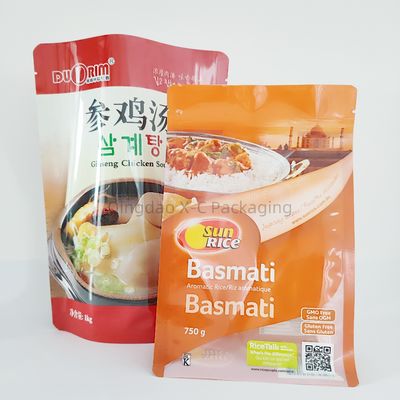 Desain Custom Plastic Stand Up Bag Eco Friendly Biodegradable Food Packaging