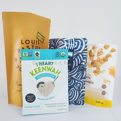 Pencetakan Stand Up Pouch Grosir Bisa Ditutup Kembali Ziplock Custom Printed Mylar