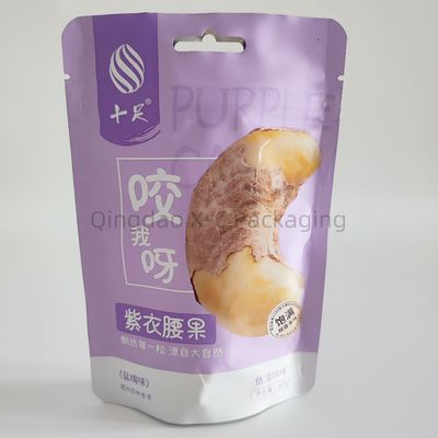 Custom Printed Zip Lock Stand Up Bag Pengemasan Makanan yang Bisa Ditutup Lagi Kantong Die Cut