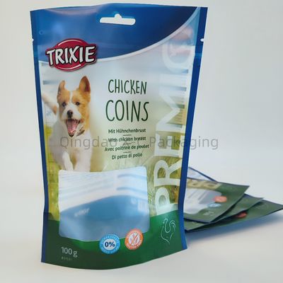 Kantong Stand Up yang disesuaikan yang dapat dikompos kembali yang dapat dicetak digital Zipper Pet Food Packaging