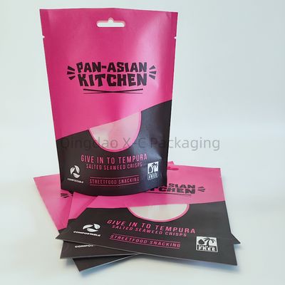 Tas Kemasan Biodegradable Berkelanjutan 100% Kompostable Zipper Top