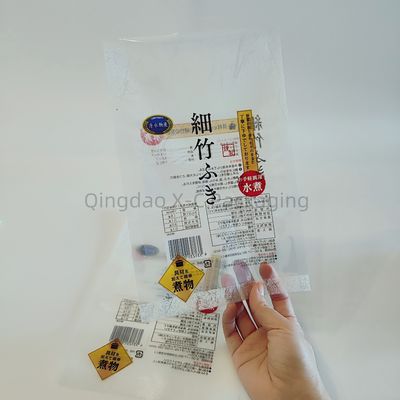 Fleksibel 3 Sisi Seal Flat Kantong Custom Cetak Makanan Beku Nylon Plastik Kemasan