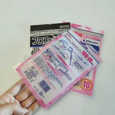 Makanan 3 Sisi Segel Tas Custom Gigi Aligner Kantong Kemasan Datar Ziplock Kantong yang dapat digunakan kembali