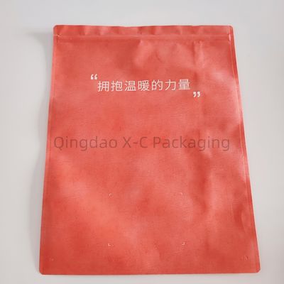 OEM Tas belanja non tenunan yang dapat digunakan kembali Zip Lock Sealing Foldable