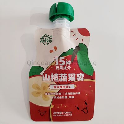 Pengemasan Makanan Air Liquid Stand Up Bags Corner Air Bag Eco Friendly