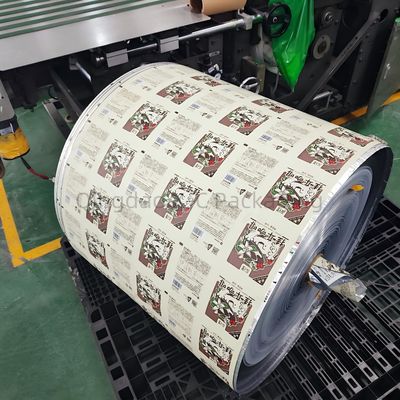 Pengemasan Laminasi Makanan Film Roll Custom Printing Plastic Foil Packaging