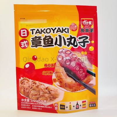 Ukuran Custom Waterproof Bangun Kantong Plastik yang Bisa Ditutup Kembali Untuk Kemasan Makanan