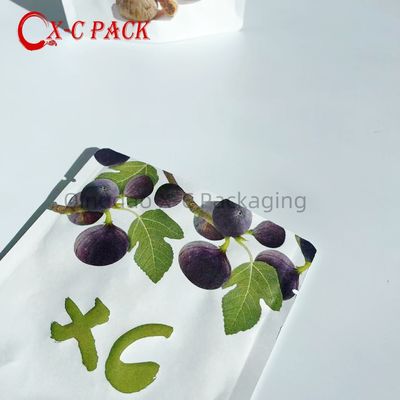 Custom Printed Kraft Paper Compostable Biodegradable Food Storage Packing Bag Tea Coffee Beans Bag yang dapat didaur ulang