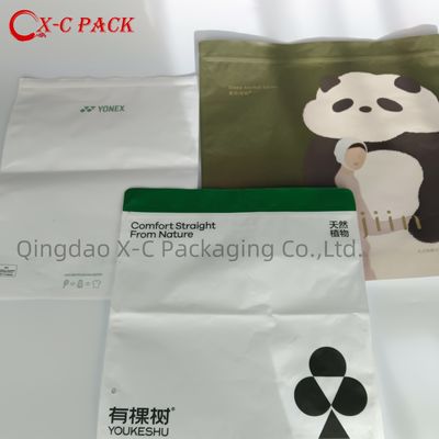 CPE Pakaian Self-Sealing Sepatu dan kaus kaki Zipper Bag Segel Transparan Penyimpanan Nyaman Dapat Mencetak Logo Zipper Lock Kantong Plastik