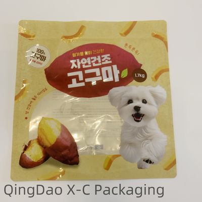 Heat Seal Anti Bau Zipper Bags Untuk Pet Professional Food Packaging