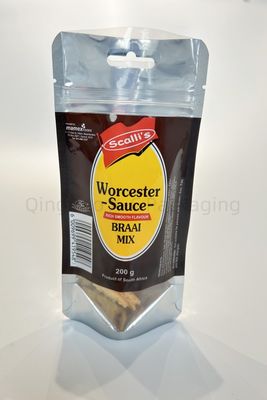 Stand Up Bag Custom Printed Packaging Bags Untuk Baking Powder 500g QC 100% Pemeriksaan Sebelum Pengiriman Ketahanan Kejut