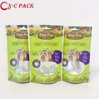 Veterinary Grade Raw Food Freezer Bags Triple Layer Leak Proof Seams and Temperature Resistant Lamination Stand Up Bag