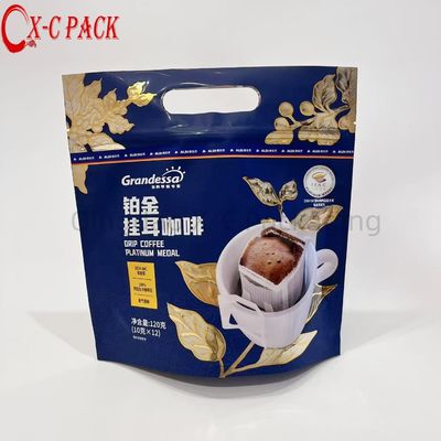 Custom Printing Kualitas Tinggi Bebas Gula Keto Instant Jamur Kolagen Kopi Powder Paket Kantong Dengan Katup